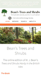 Mobile Screenshot of beanstreesandshrubs.org