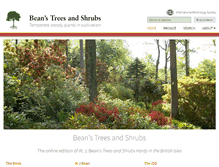 Tablet Screenshot of beanstreesandshrubs.org